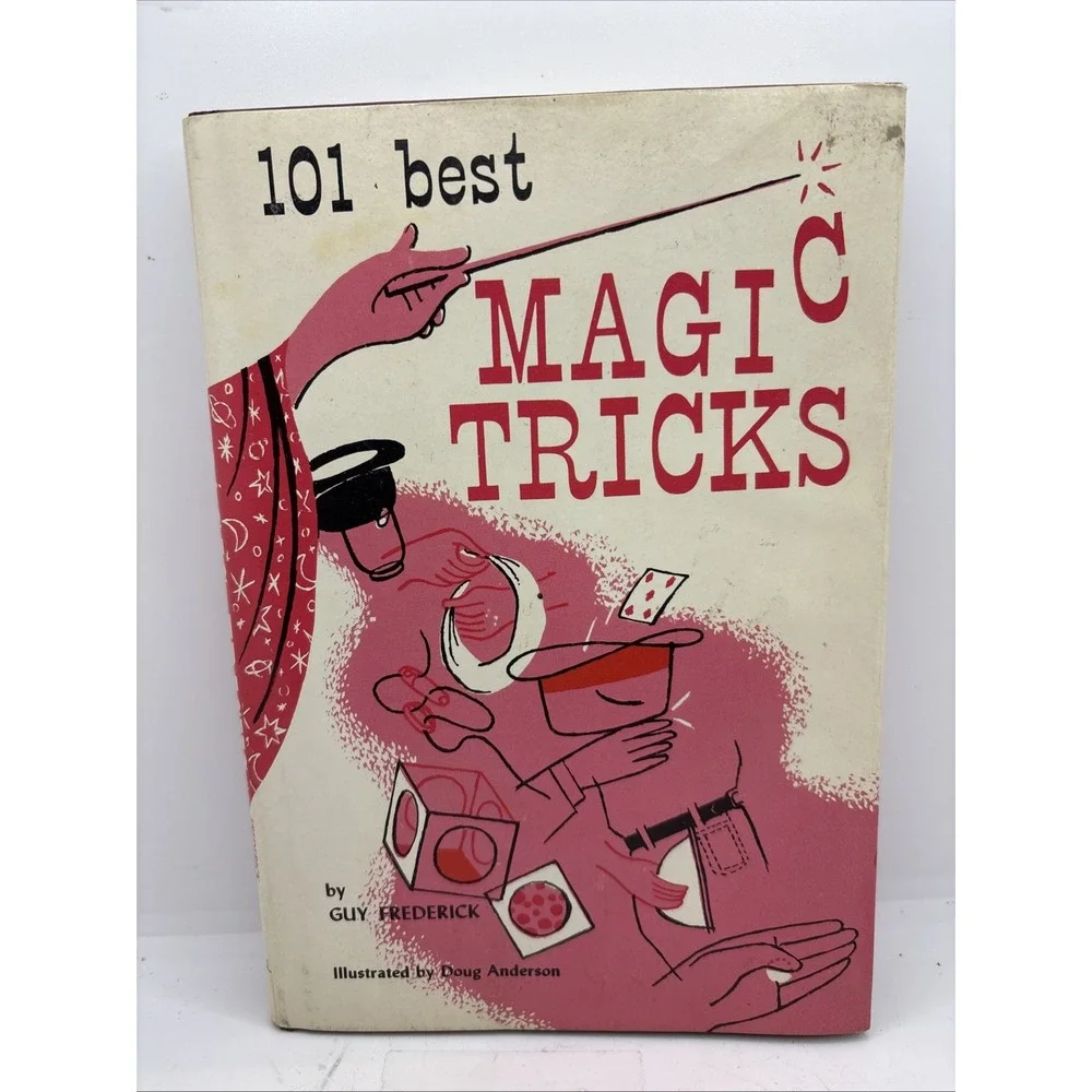 101 Best Magic Tricks by Guy Frederick 1956 Vintage Hardback Dust Jacket